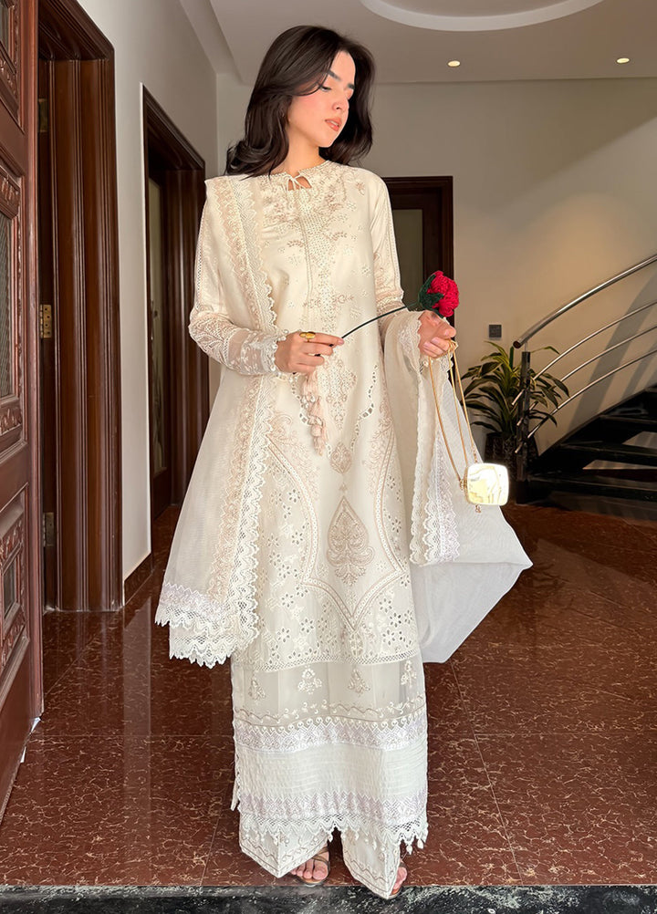 Blooming Flower by Zariya Unstitched Embroidered Lawn 3 Piece Suit ZRY26ULB ORSA ZB-60105 - Festive Collection