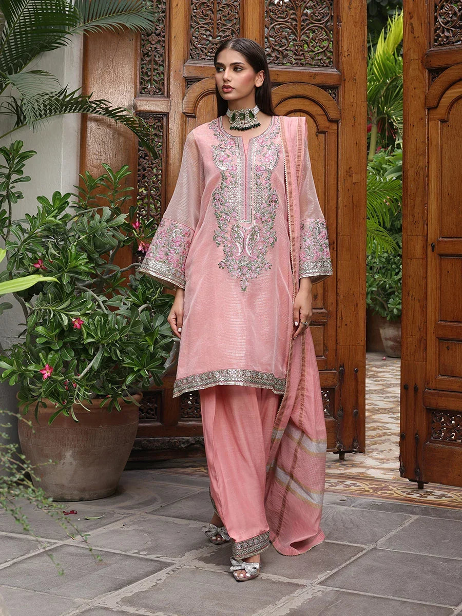Salitex Women Embroidered Organza 3 Piece Suit WRS3LA24SA04 - Summer Collection