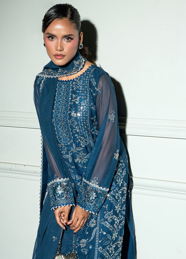 Maison d'or by Sahane RTW Embroidered Chiffon 3 Piece Suit CT 27002P Nael - Festive Collection