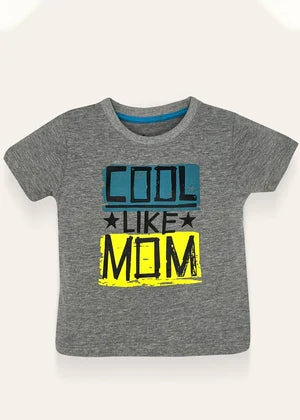 Ixample Pret Printed Cotton Jersey 1 Piece Heather Grey Cool Mom