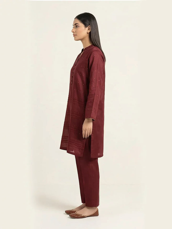 Salitex Women Printed Dyed 2 Piece Suit CPS24LFT0016 - Summer Collection