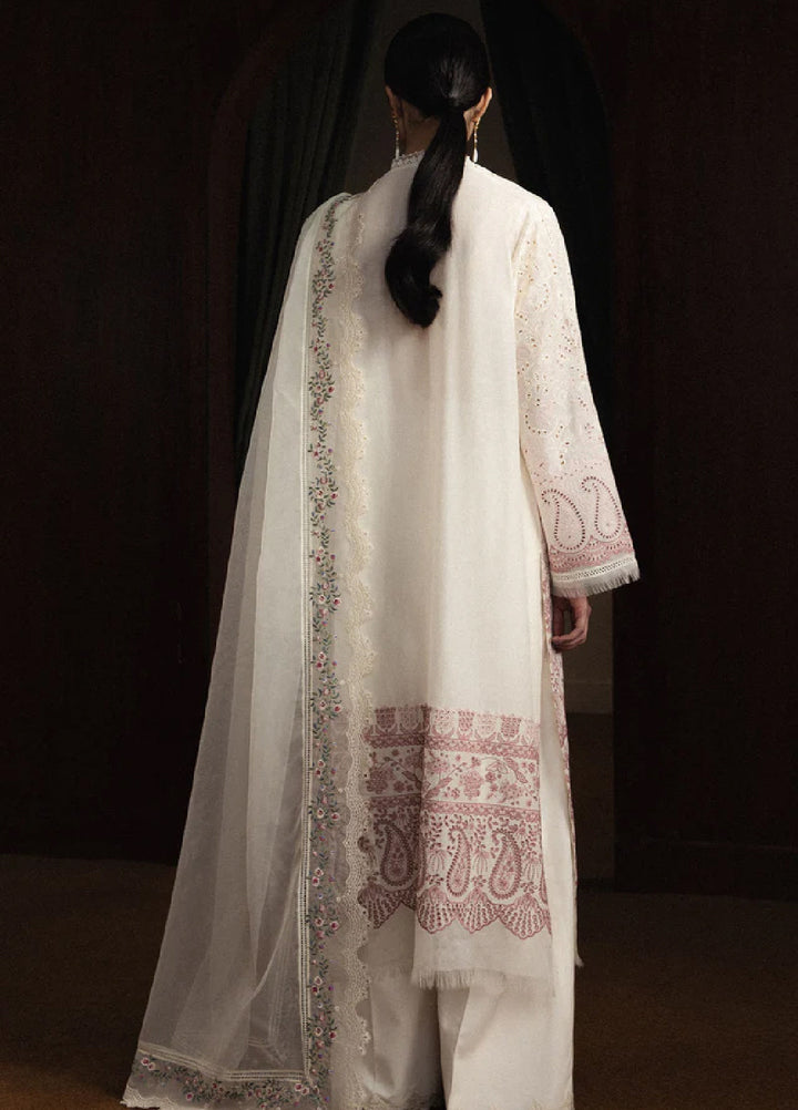Satori by Zara Shahjahan Unstitched Embroidered Lawn 3 Piece Suit ZS26USL D-12 HOSHIMI - Summer Collection