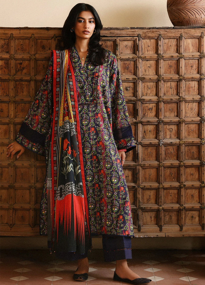 Amaya by Zaha Unstitched Printed Lawn 3 Piece Suit ZK26UAL Veda APL26-08 - Casual Collection