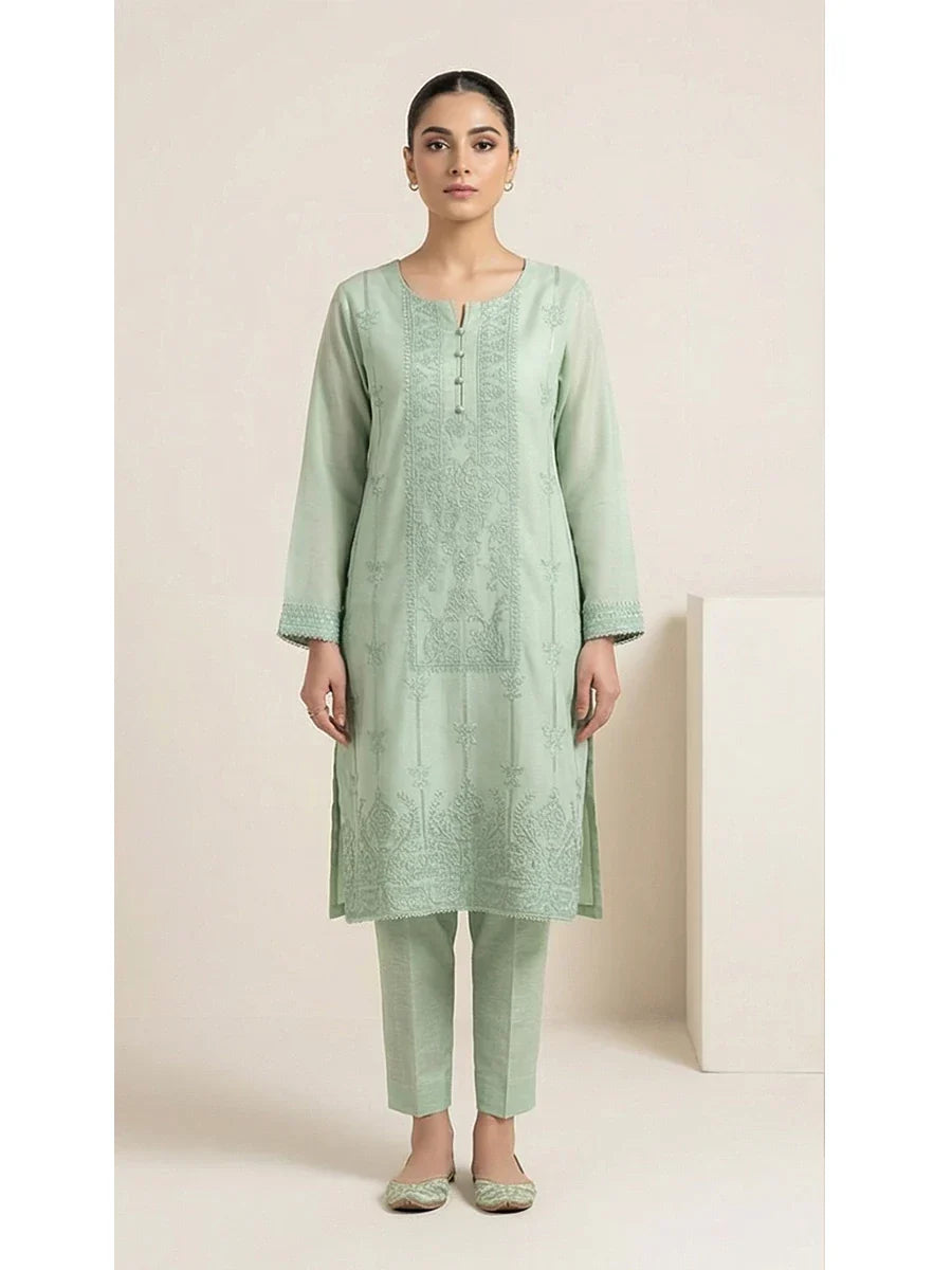Salitex Women Embroidered Chiffon 2 Piece Suit LPS24LFT005 - Summer Collection