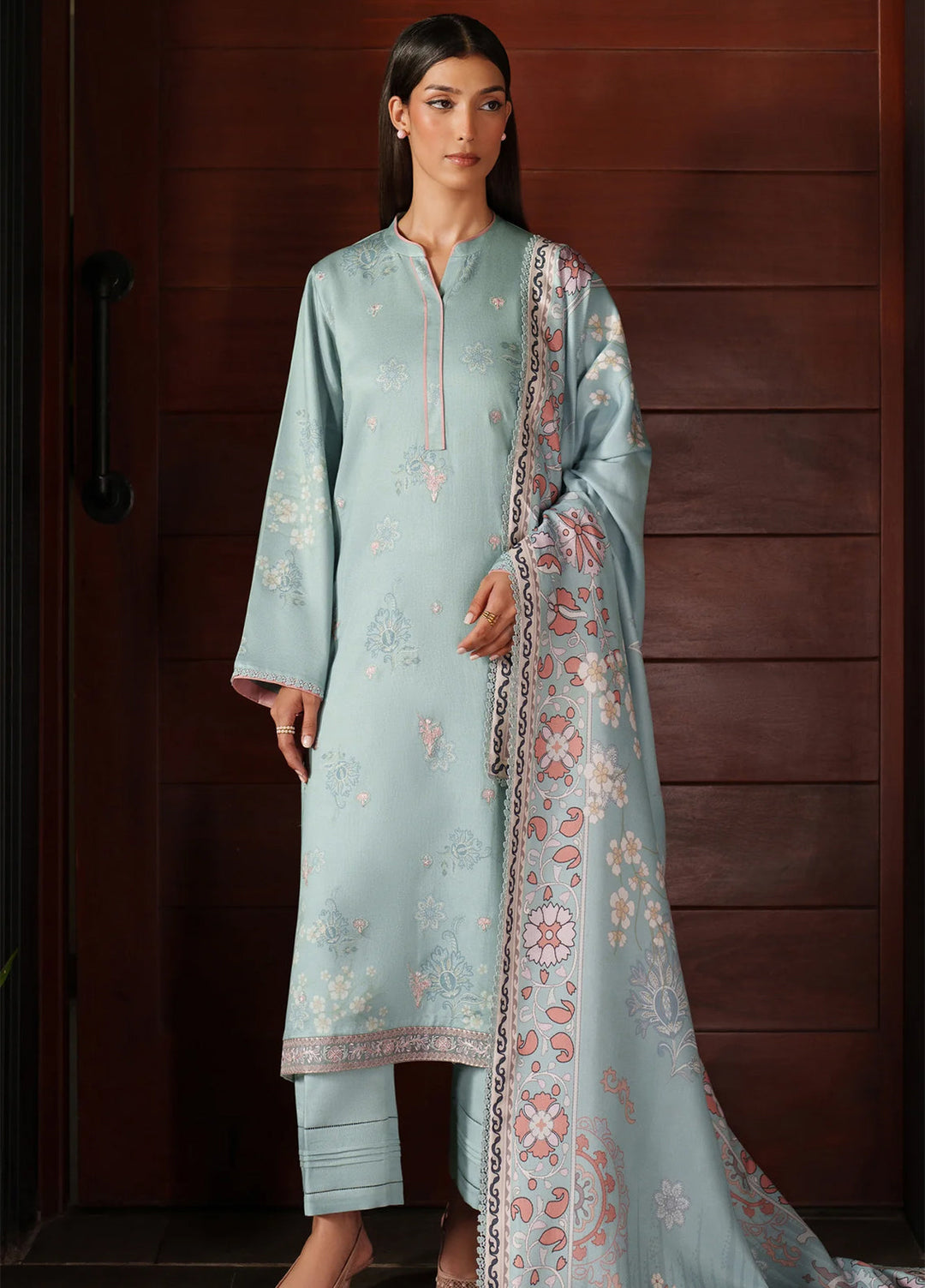 Bellini by Seran Unstitched Winter Cotail Embroidered Suits 3 Piece SN25BW Merene - Winter Collection
