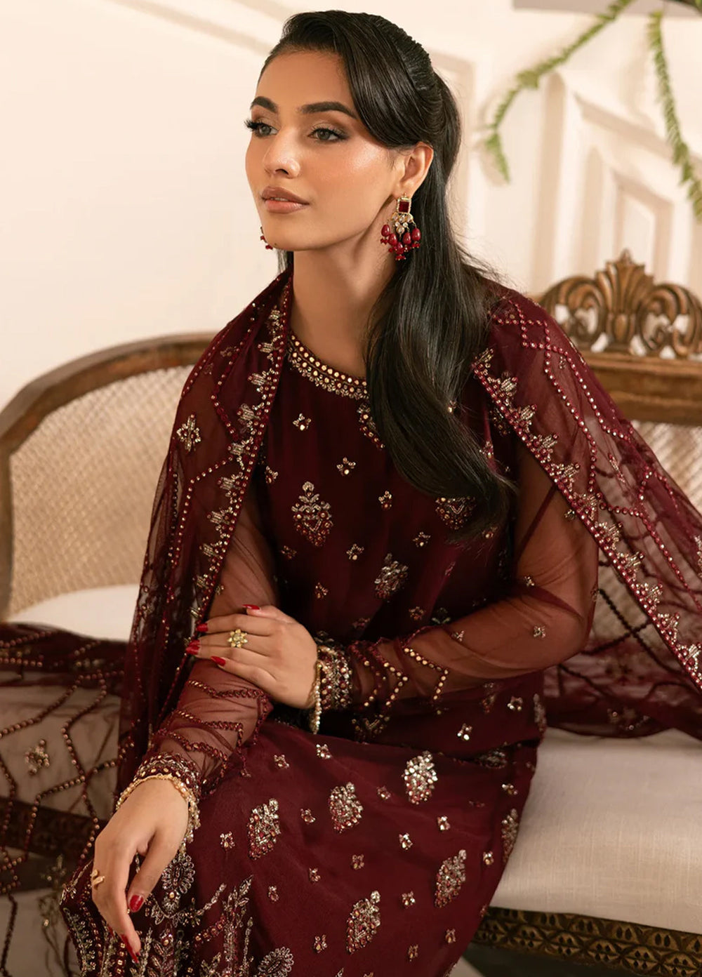 Zarif Embroidered Net Suit Unstitched 3 Piece ZR25UF ZRF-004 Amal - Formal Collection