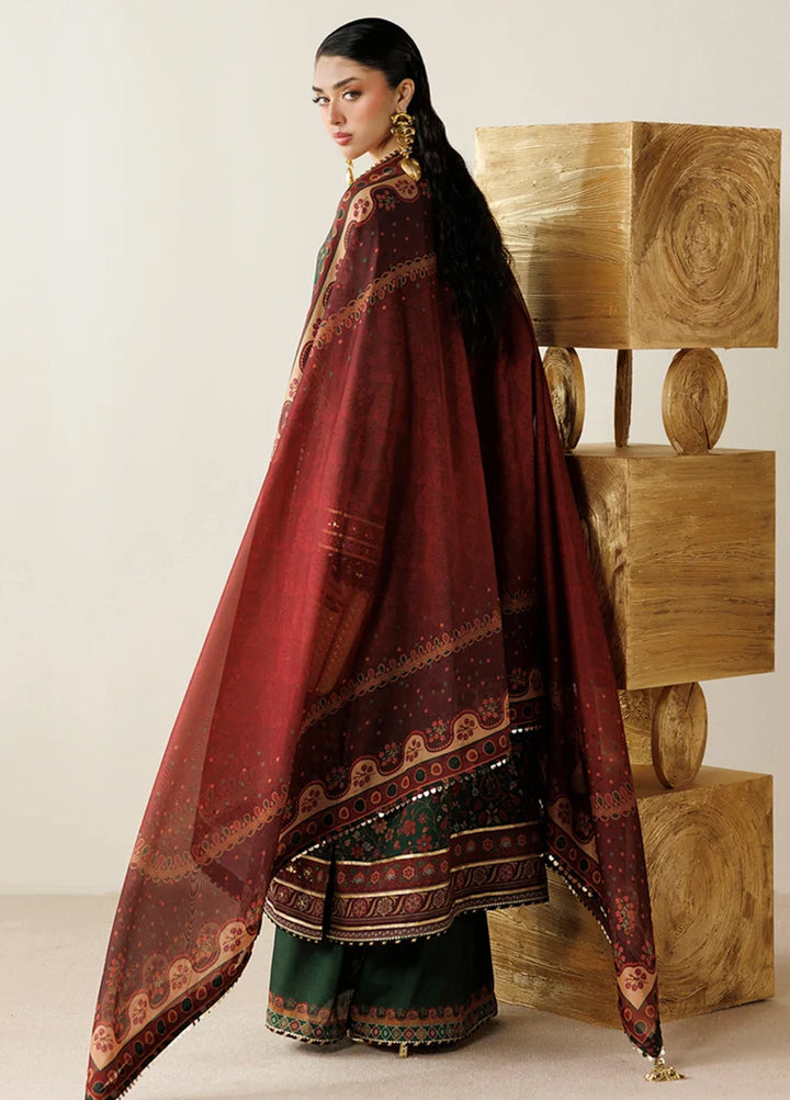 Orlina by Jazmin Unstitched Printed Rawsilk 3 Piece Suit JZ26UO OR26-D01 - Festive Collection