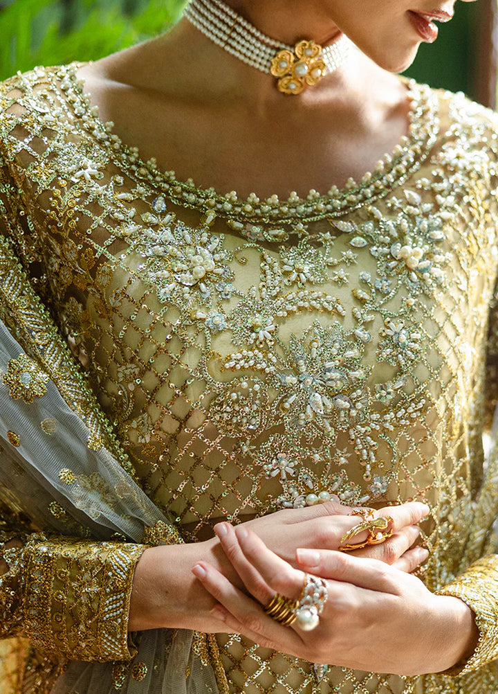 Inception by Mushq Embroidered Organza Suits Unstitched 4 Piece MQ25IW D-03 Only You - Wedding Collection