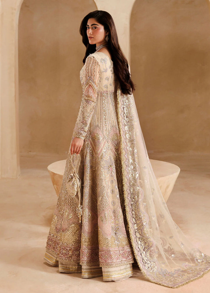 Sardinia Brides Unstitched Hand work Organza 3 Piece Suit SR26UB Sabrinia 1802 - Wedding Collection