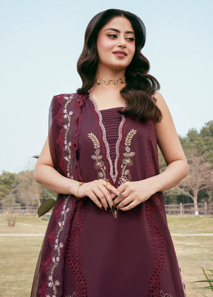 Mahveen by Izel Unstitched Embroidered Lawn 3 Piece Suit Anaya - Eid Collection