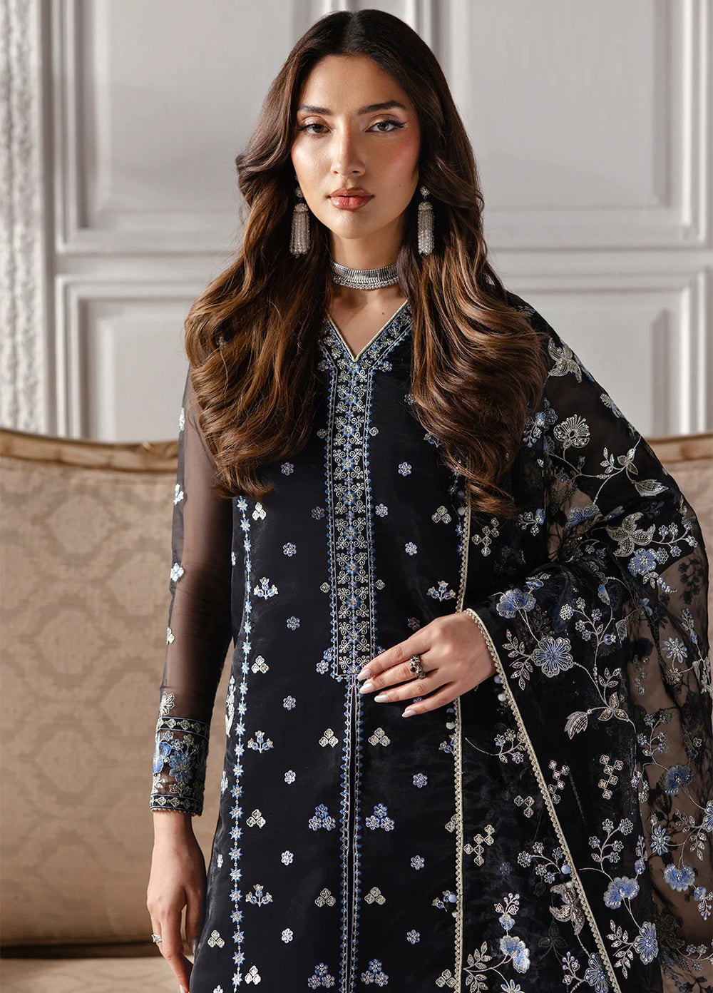 Aurelle by Seran Embroidered Suits Unstitched 3 Piece SN25AU Vivenne - Formals Collection