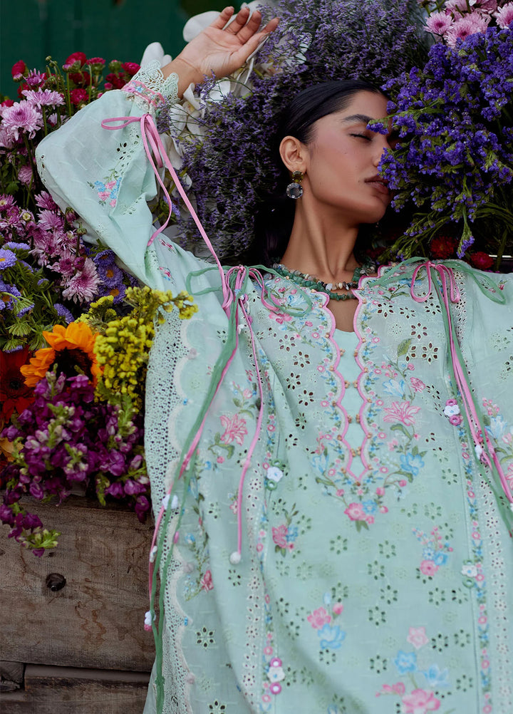 Wild Flower by Zaha Unstitched Embroidered Lawn 3 Piece Suit ZK26UWL ZF26-12 Jade Vine Reverie - Festive Collection