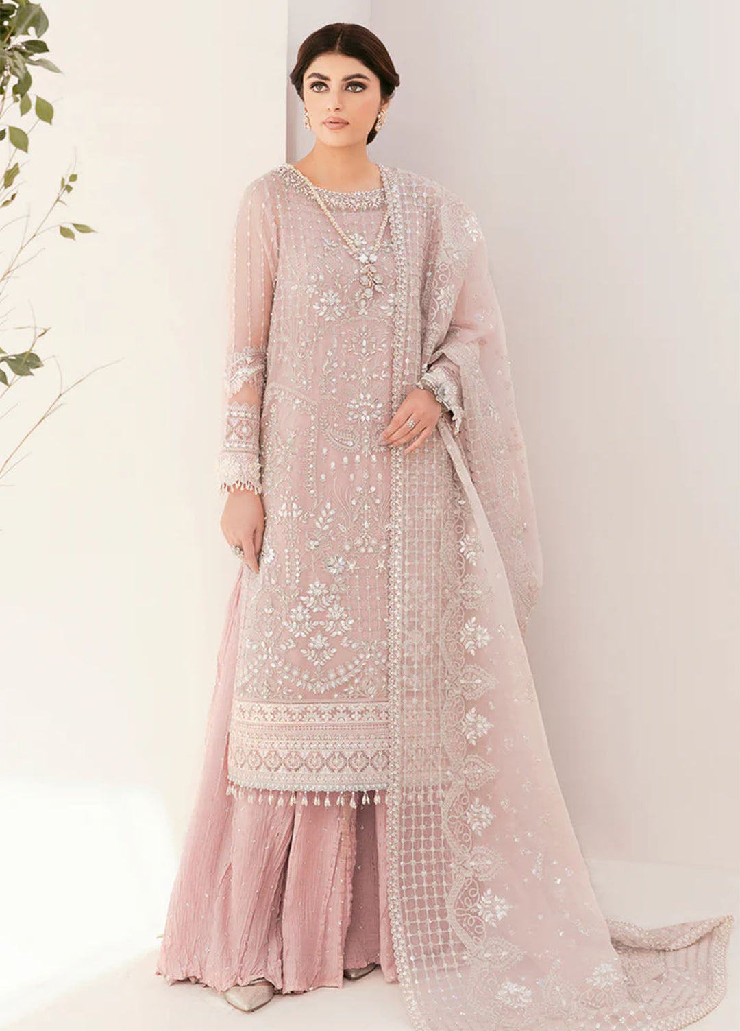 Chantelle by Baroque Unstitched Embroidered Chiffon 3 Piece Suit BQ26UCF CH11-D05 - Festive Collection
