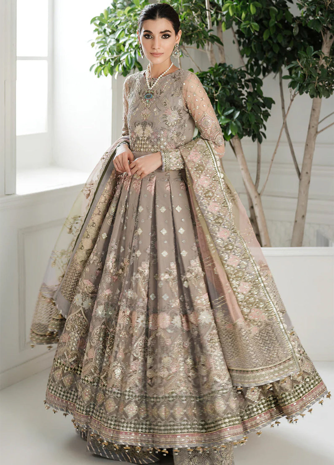Chantelle by Baroque Unstitched Embroidered Net 3 Piece Suit BQ26UCF CH10-D08 - Festive Collection