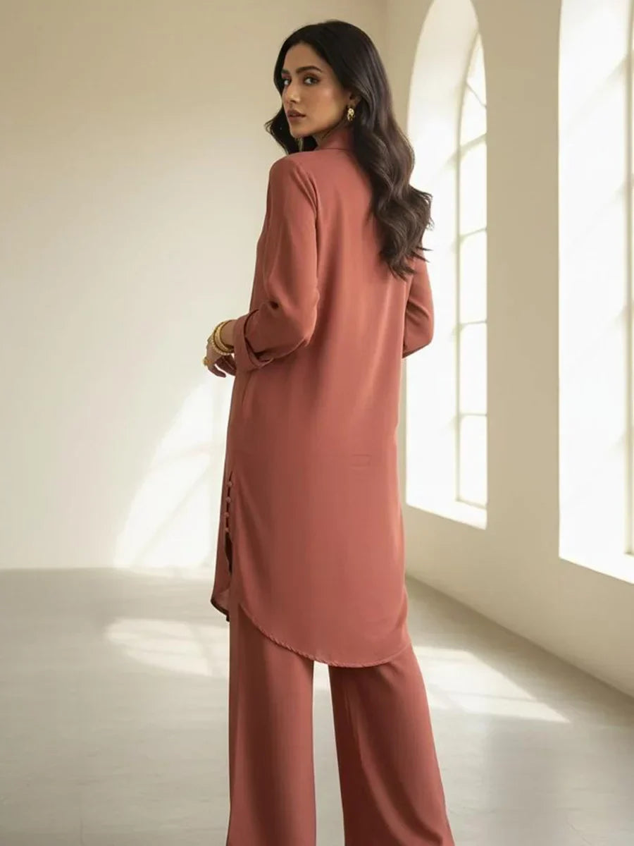 Salitex Women Embroidered Textured 2 Piece Suit WP7L2PBC330 - Summer Collection