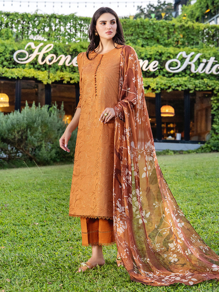 Sole by Yards Unstitched Embroidered Lawn 3 Piece Suit Dusk Casual Collection