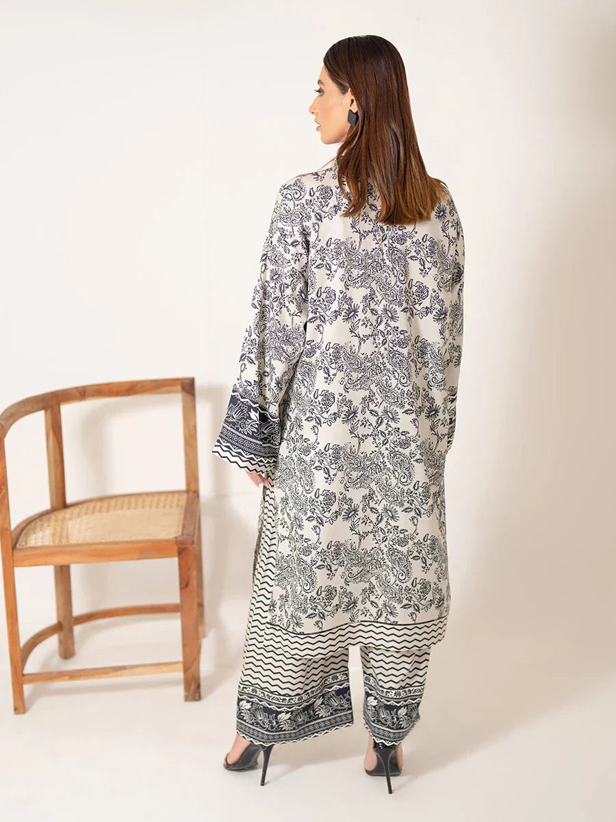 Salitex Women Printed Cottel 2 Piece Suit SPW6AP077 - Winter Collection