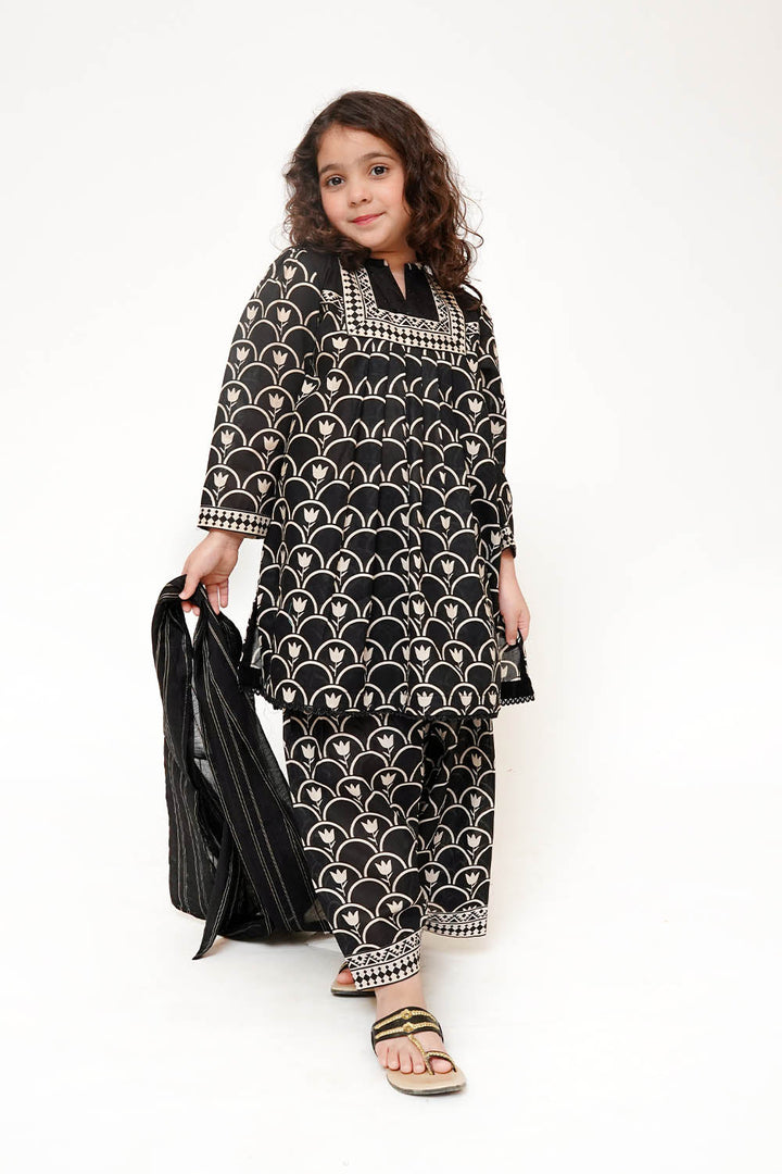 Senorita Kids RTW Printed Cotton Lawn 3 Piece Suit KAD-03497 Eid Collection