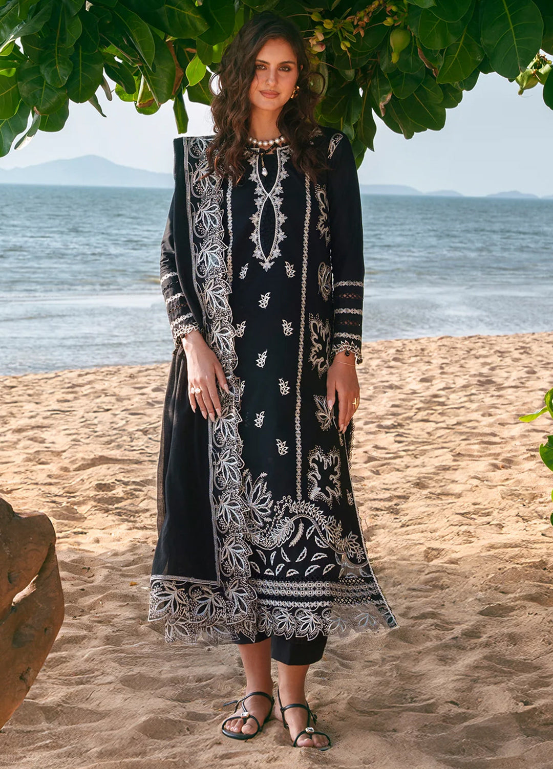 Summer Wine by Izel Unstitched Embroidered Lawn 3 Piece Suit RHEA - Eid Collection