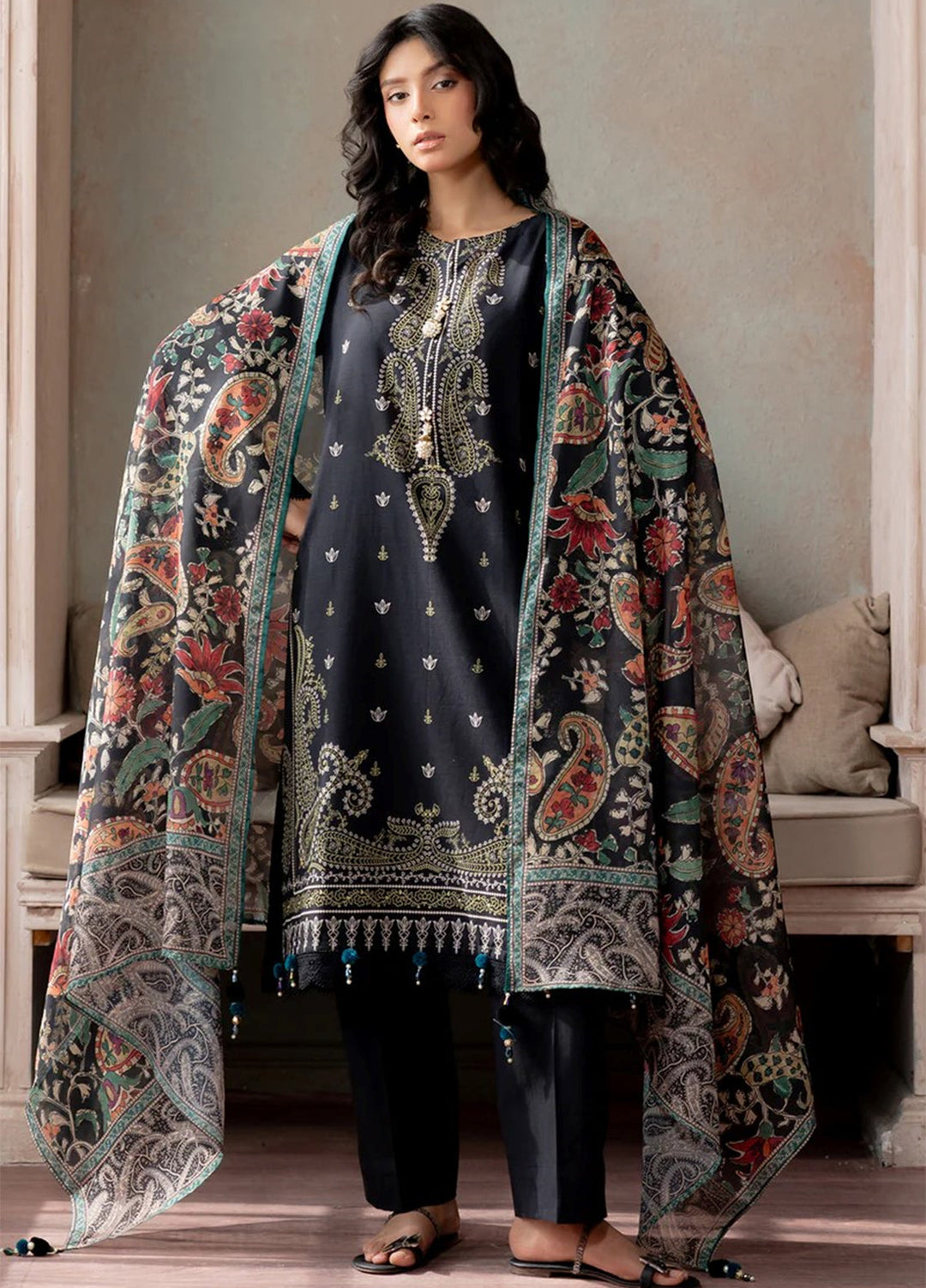 Zellbury Unstitched Printed Lawn 3 Piece Suit ZB26UVIII WUS26X30837 - Casual Collection