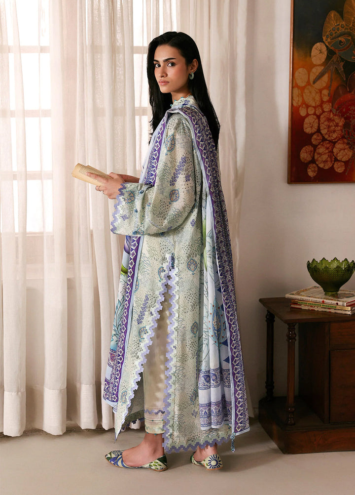 Amaya by Zaha Unstitched Printed Lawn 3 Piece Suit ZK26UAL Lilia APL26-06 - Casual Collection