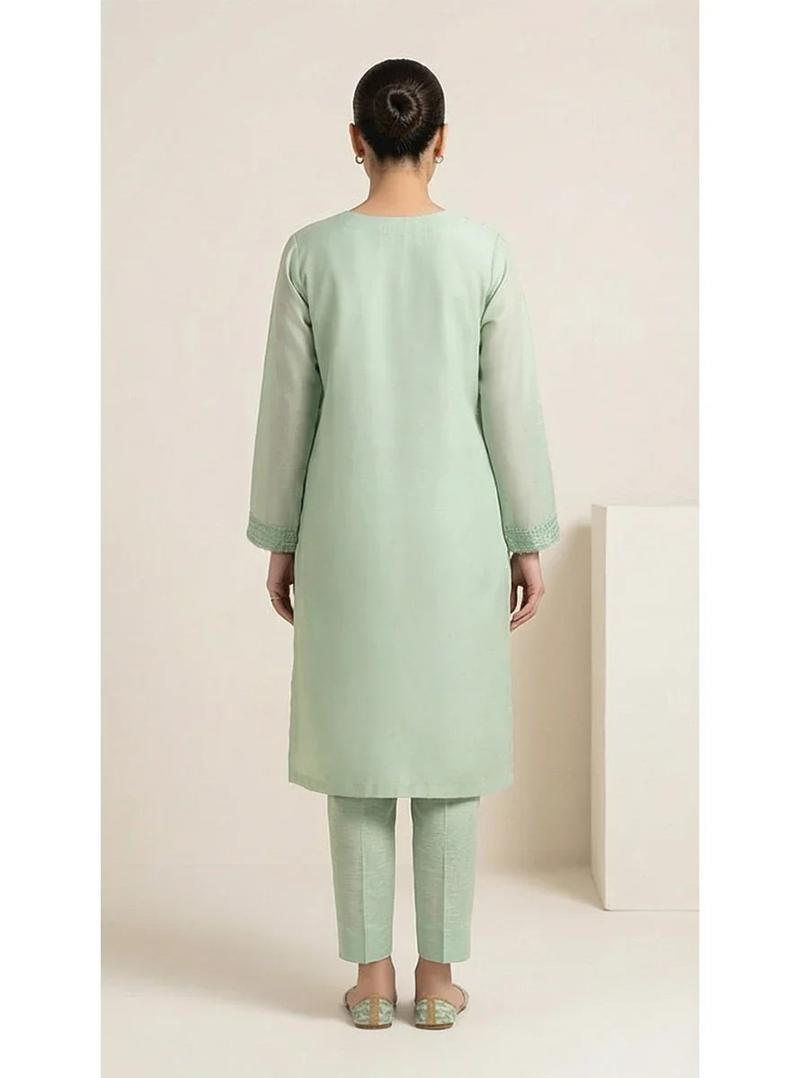 Salitex Women Embroidered Chiffon 2 Piece Suit LPS24LFT005 - Summer Collection