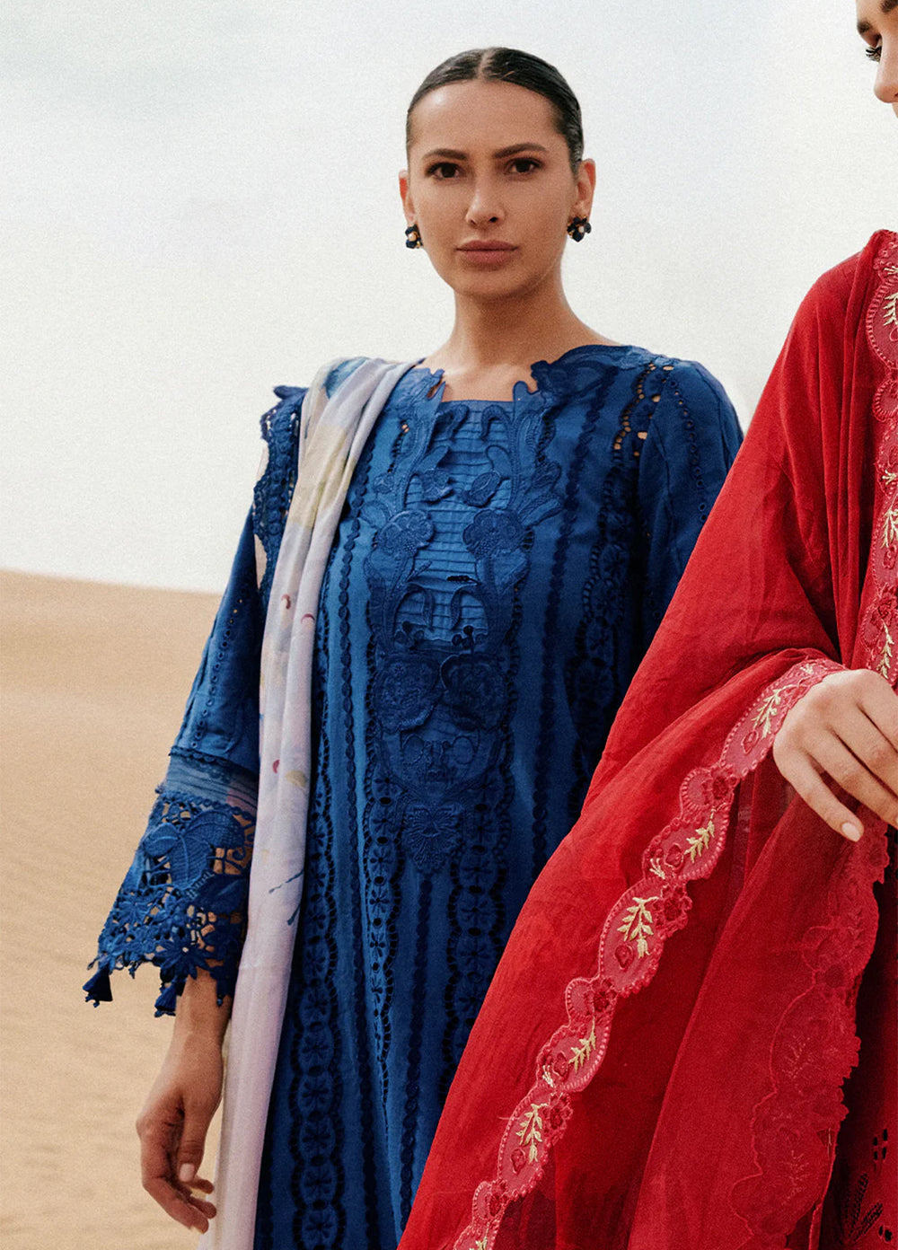 Saira Rizwan Unstitched Embroidered Luxury Lawn 3 Piece Suit SR26ULL SRL26-01 NEA - Festive Collection