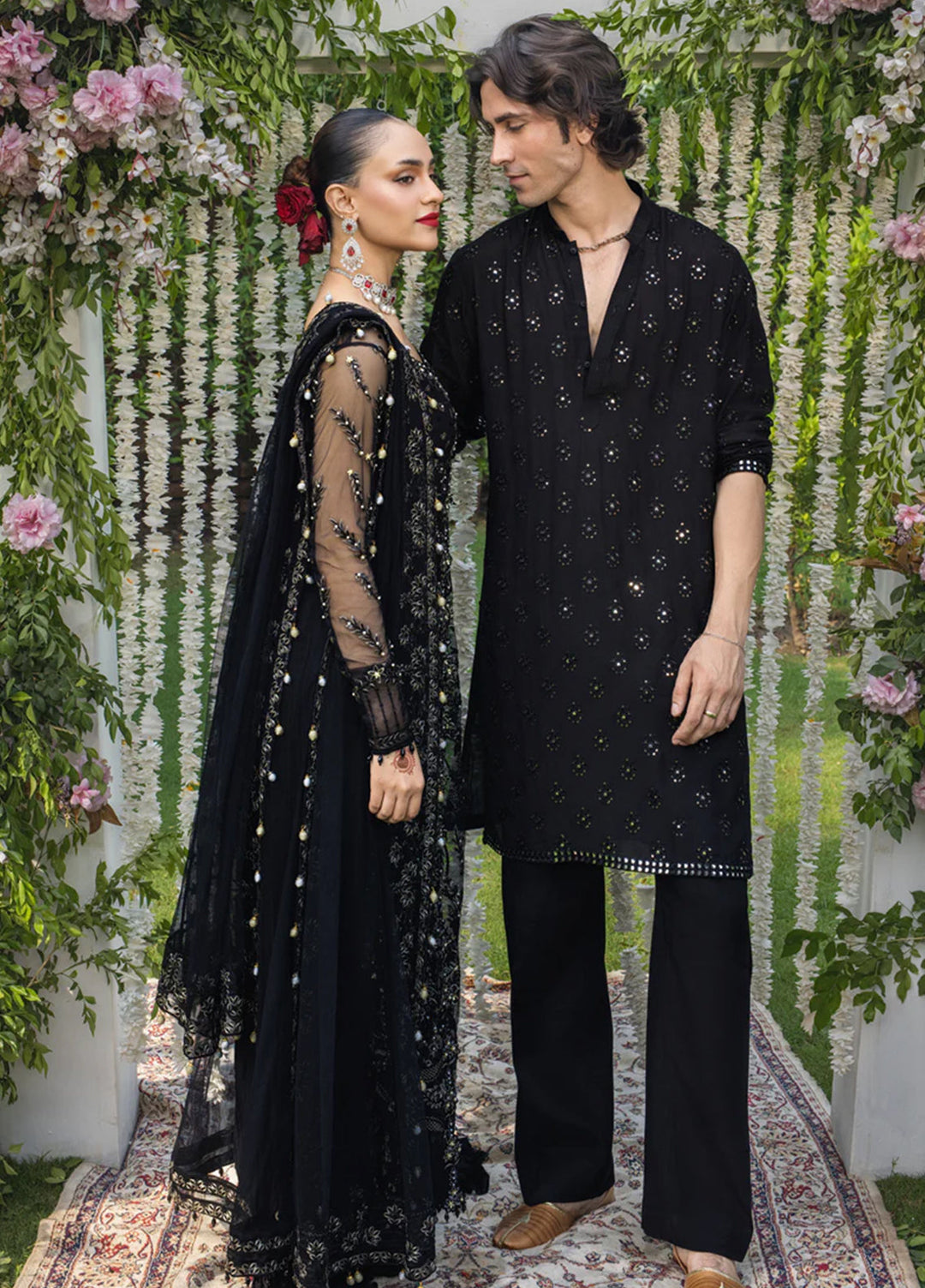 Rang Rasiya Embroidered Cotton Net Suits Unstitched 3 Piece RR25WF D-05 Natasha - Wedding Collections