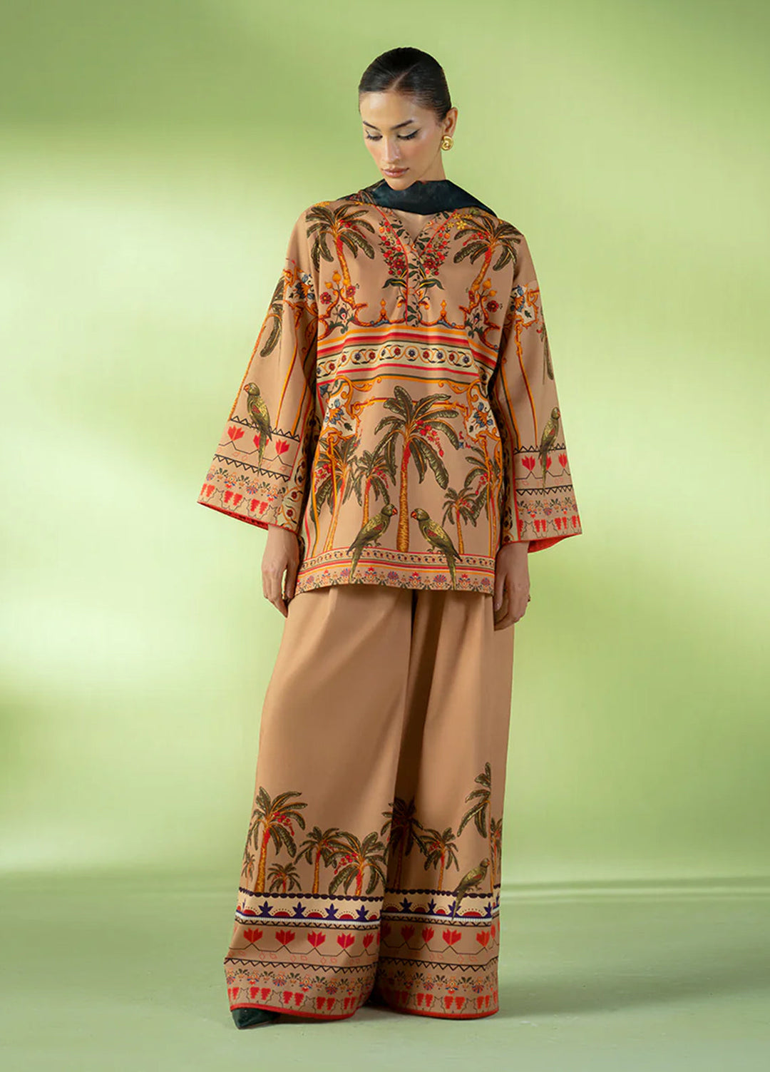 Joolie Prints by Saira Rizwan Printed Cambric Suits Unstitched 3 Piece SR25JP JPU25-05 Golden Hour - Summer Collection