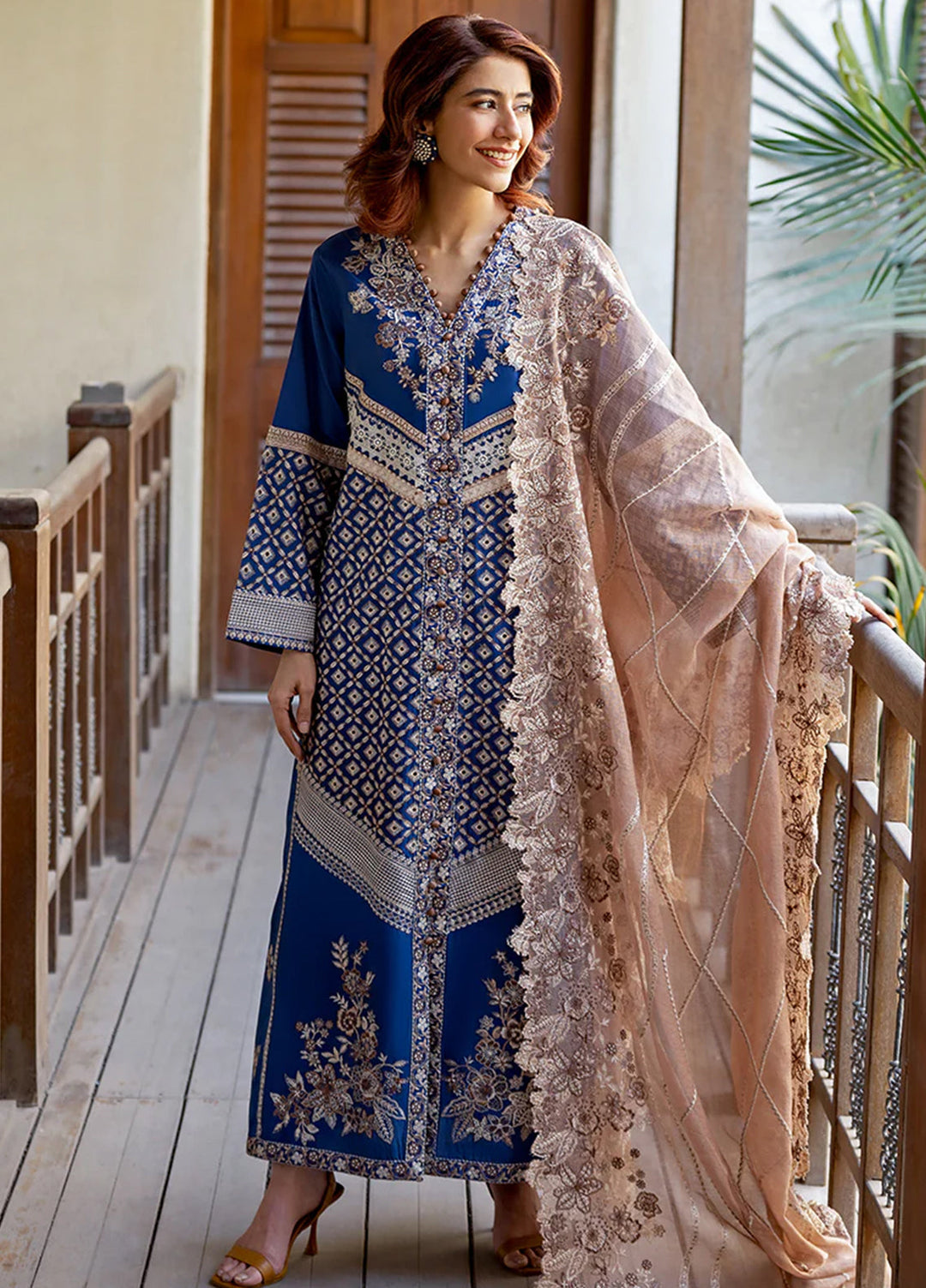 Astoria by Mushq Unstitched Embroidered Lawn 3 Piece Suit MQ26UAL 302-Zenith - Festive Collection