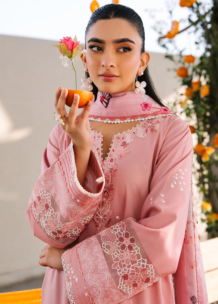 Afsanah by Seran Unstitched Embroidered Lawn 3 Piece Suit SN26UAL D-7 Ziva - Summer Collection