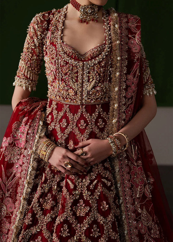 The Brides Edit by Afrozeh Unstitched Embroidered Net 3 Piece Suit AF26UBE D-06 Rosaline - Wedding Collection