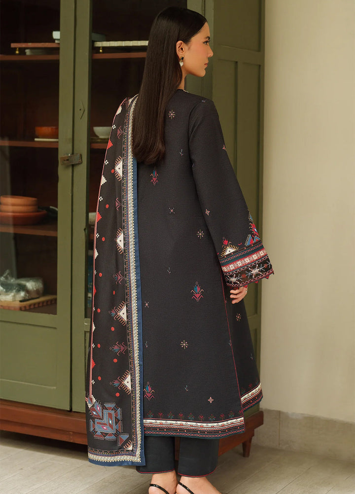 Bellini by Seran Unstitched Winter Khaddar Embroidered Suits 3 Piece SN25BW Cendara - Winter Collection