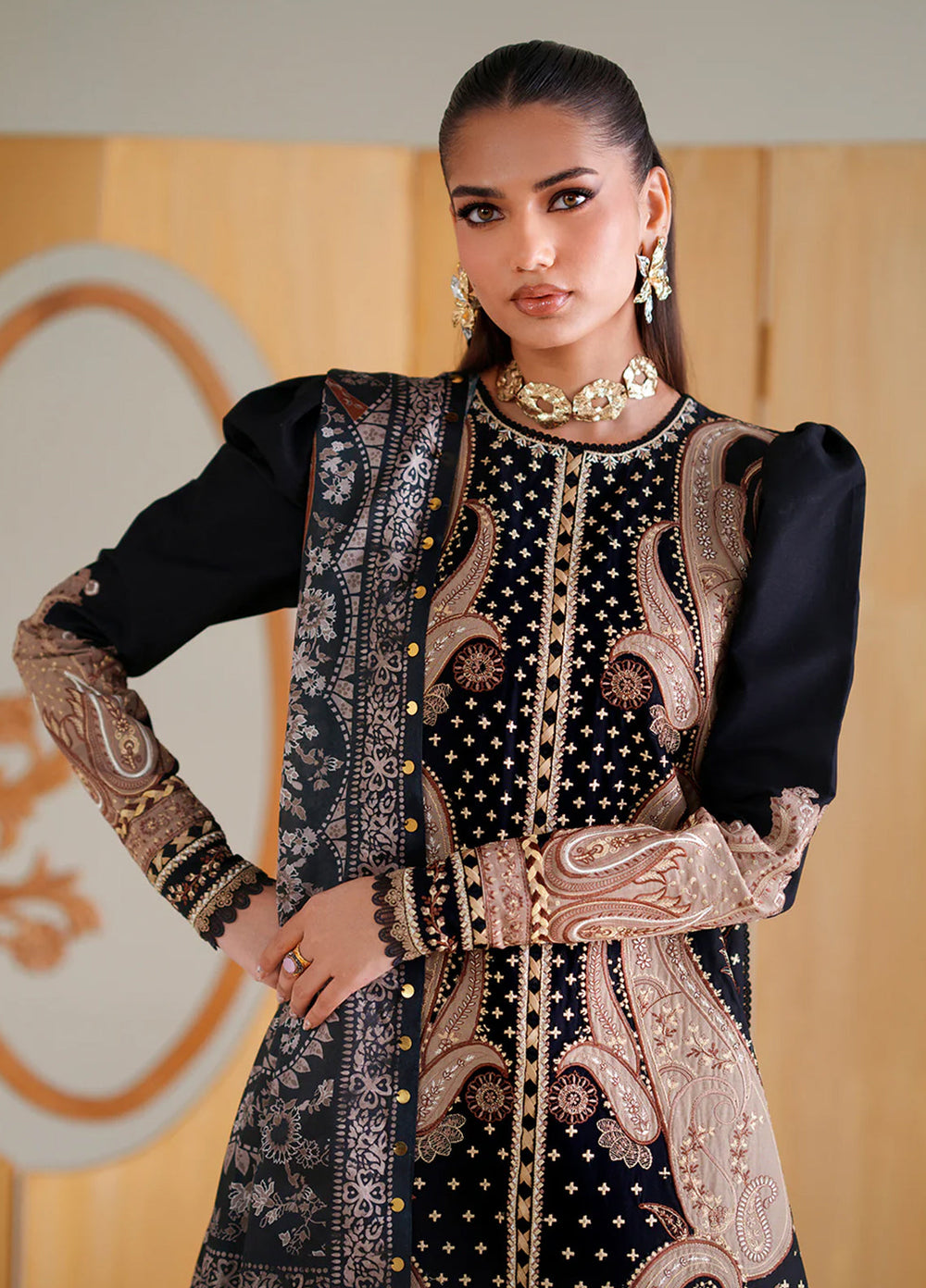 Amour by Bin Ilyas Unstitched Embroidered Lawn 3 Piece Suit BI26ULA 185B - Festive Collection