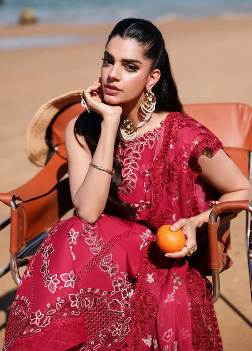 Saira Shakira Unstitched Embroidered Lawn 3 Piece Suit SSR26ULE SS-004A - Eid Collection