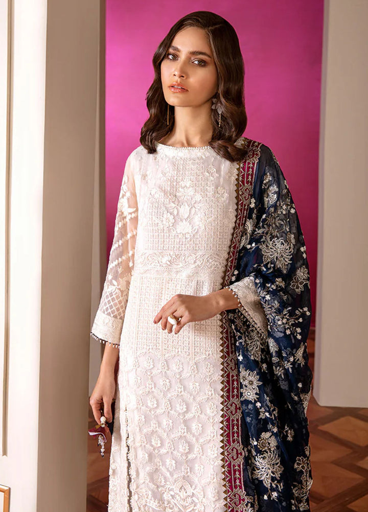 Chantelle by Baroque Unstitched Embroidered Chiffon 3 Piece Suit BQ26UCF 02-Glaze - Festive Collection
