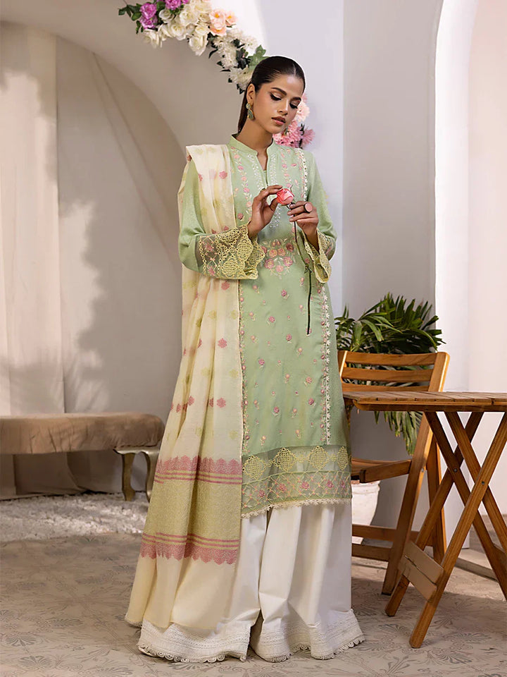 Salitex Women Embroidered Jacquard 2 Piece Shirt and Dupatta SPL2PEC032 - Summer Collection