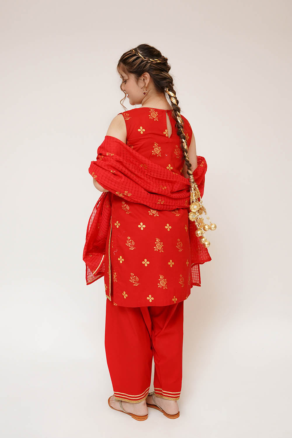 Senorita Girls RTW Printed Cotton 3 Piece Suit GBD-03412 Eid Collection