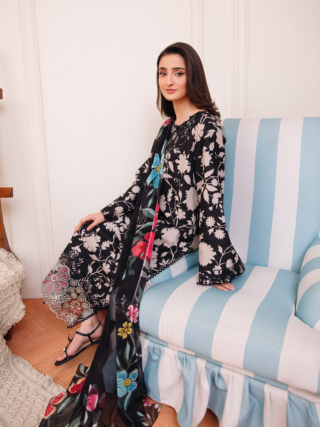 Femmora by Yards Unstitched Embroidered Lawn 3 Piece Suit Ivy Casual Collection