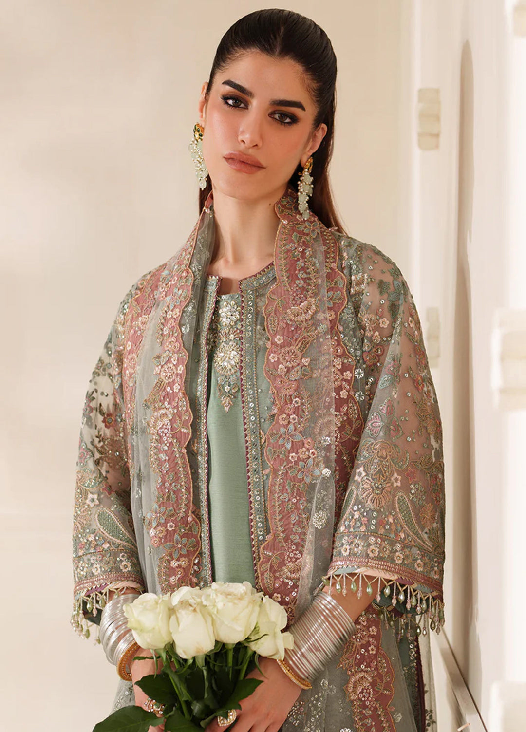 Chantelle by Baroque Unstitched Embroidered Net 3 Piece Suit BQ26UCF V14-D06 - Festive Collection