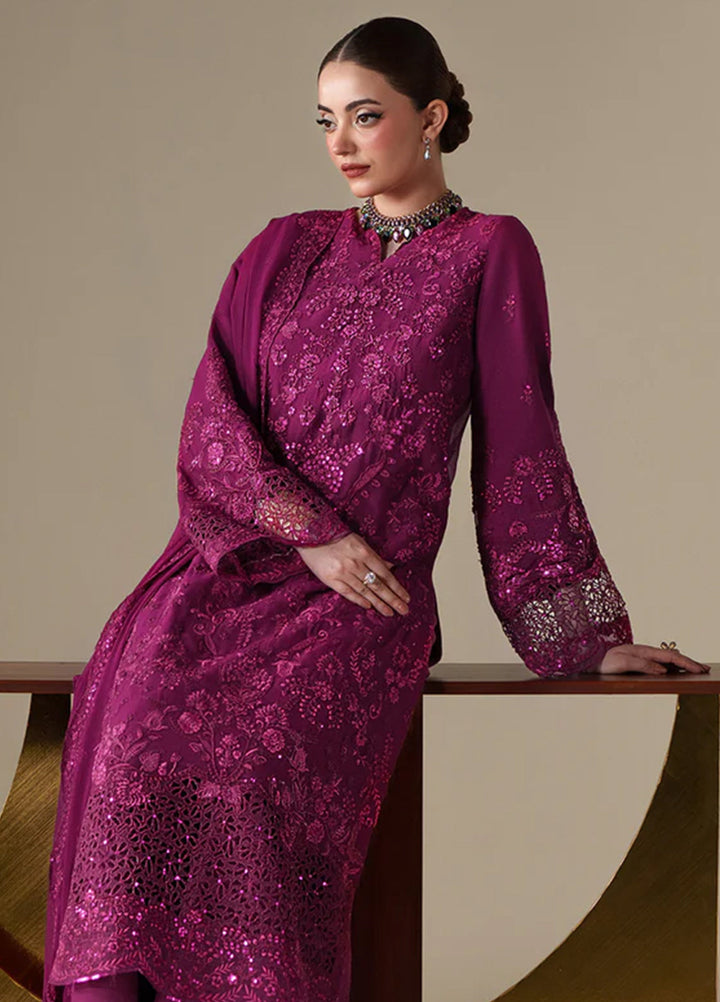 Nouvelle by Emaan Adeel Unstitched Embroidered Chiffon 3 Piece Suit EA26UNC Thea - Festive Collection