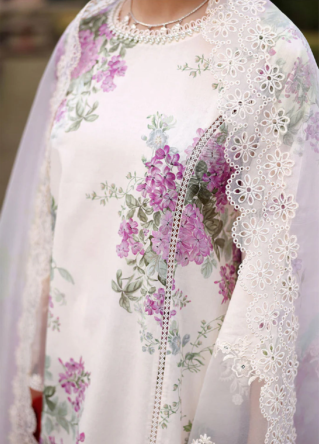 Cross Stitch Unstitched Embroidered Premium Lawn 3 Piece Suit CS26UCPL D11 CANDY FLOSS - Eid Collection