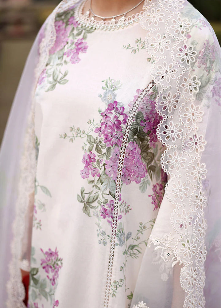 Cross Stitch Unstitched Embroidered Premium Lawn 3 Piece Suit CS26UCPL D11 CANDY FLOSS - Eid Collection