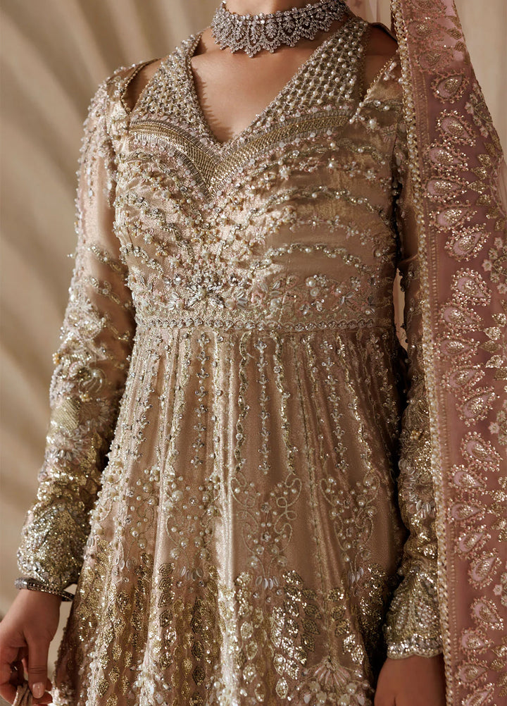 Sardinia Brides Unstitched Hand work Tissue 3 Piece Suit SR26UB Regalia 1803 - Wedding Collection