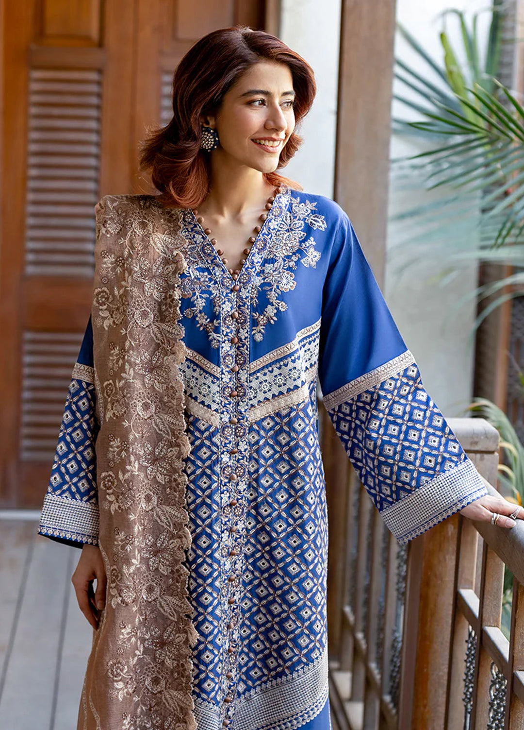 Astoria by Mushq Unstitched Embroidered Lawn 3 Piece Suit MQ26UAL 302-Zenith - Festive Collection