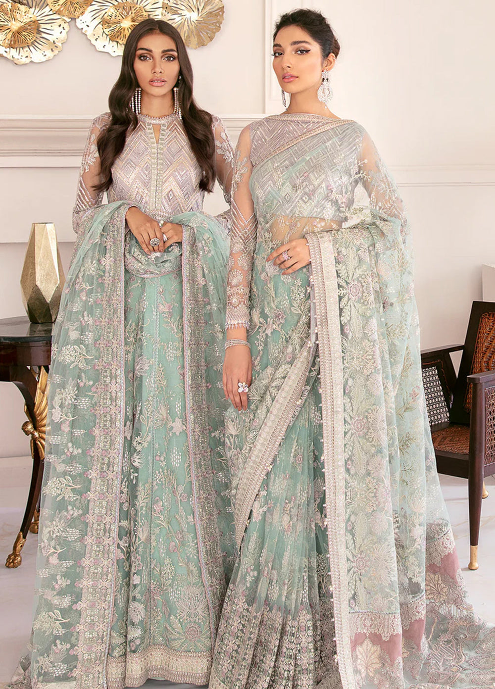 Chantelle by Baroque Unstitched Embroidered Net 3 Piece Suit BQ26UFC BQU-CH08-D10 - Festive Collection