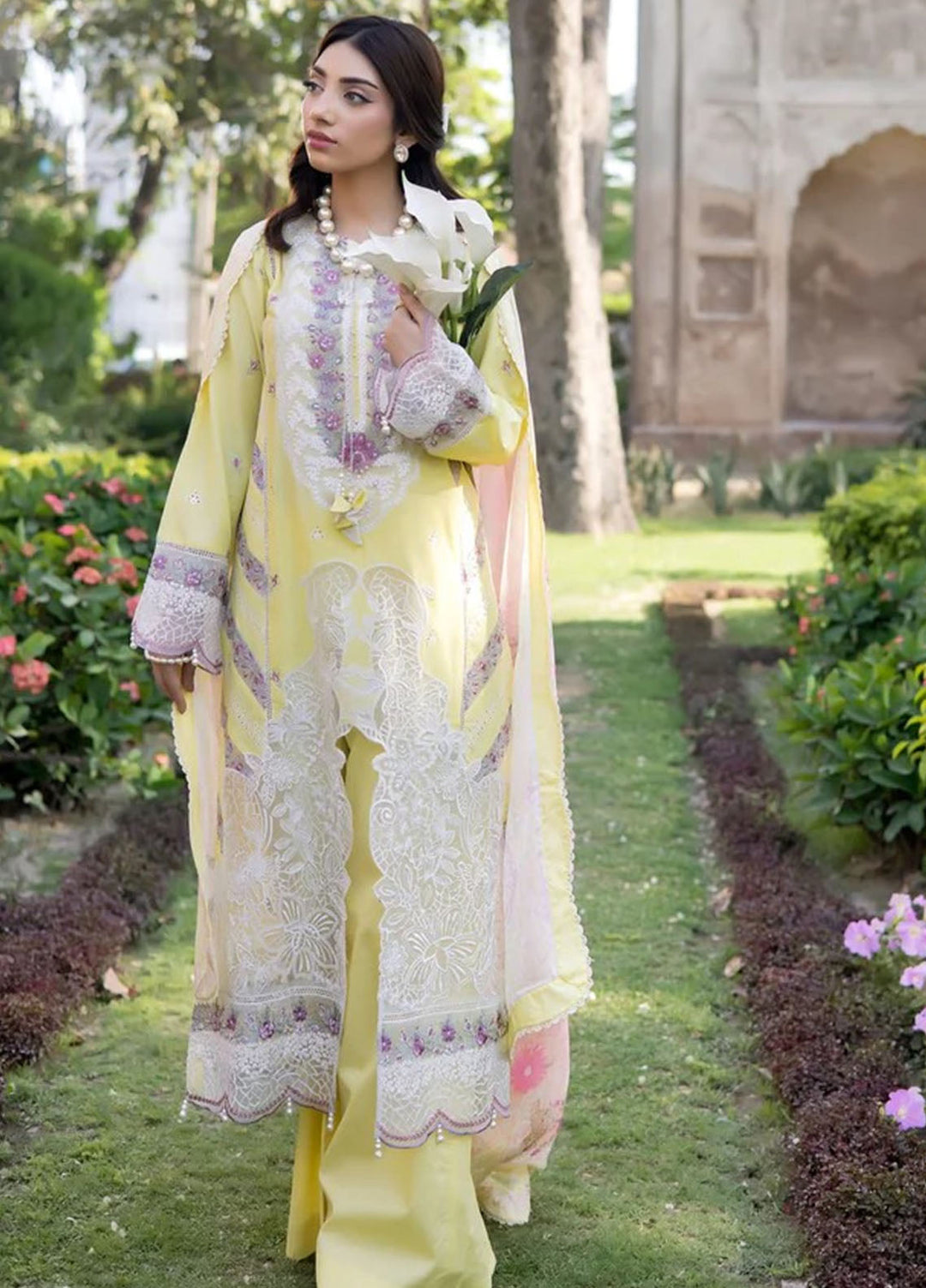 Inara by Javairia Women RTW Embroidered Lawn 3 Piece Suit IN26PJF Pehar - Festive Collection