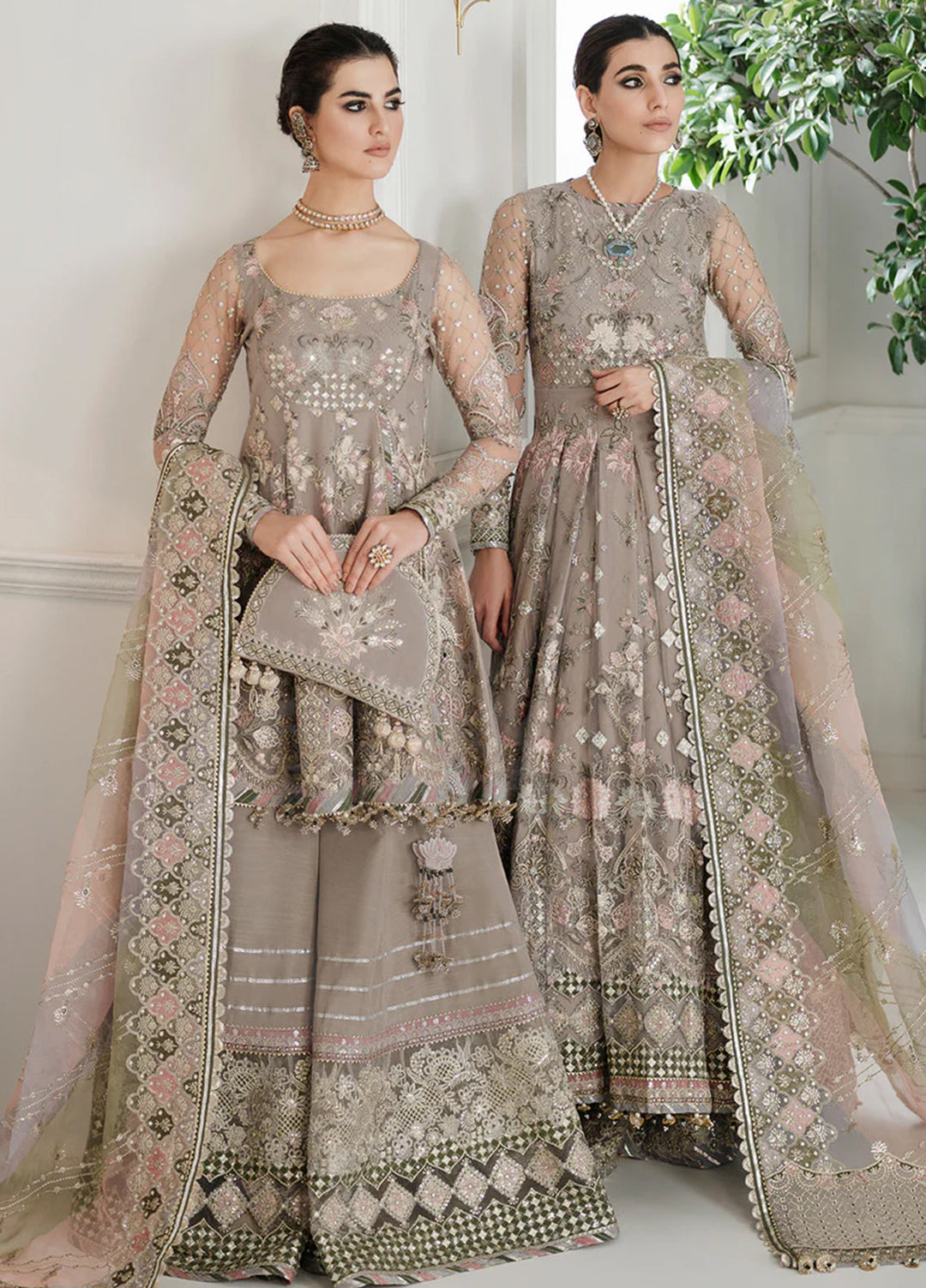 Chantelle by Baroque Unstitched Embroidered Net 3 Piece Suit BQ26UCF CH10-D08 - Festive Collection