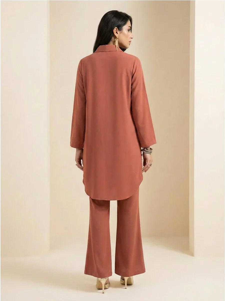 Salitex Women Embroidered Textured 2 Piece Suit WP7L2PBC330 - Summer Collection