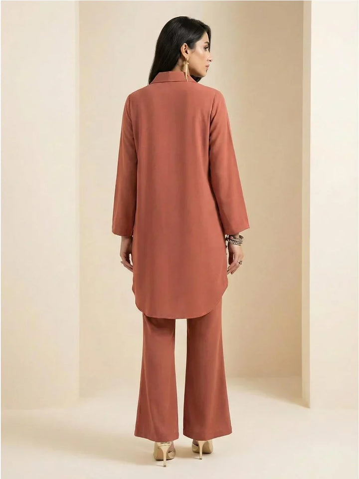 Salitex Women Embroidered Textured 2 Piece Suit WP7L2PBC330 - Summer Collection